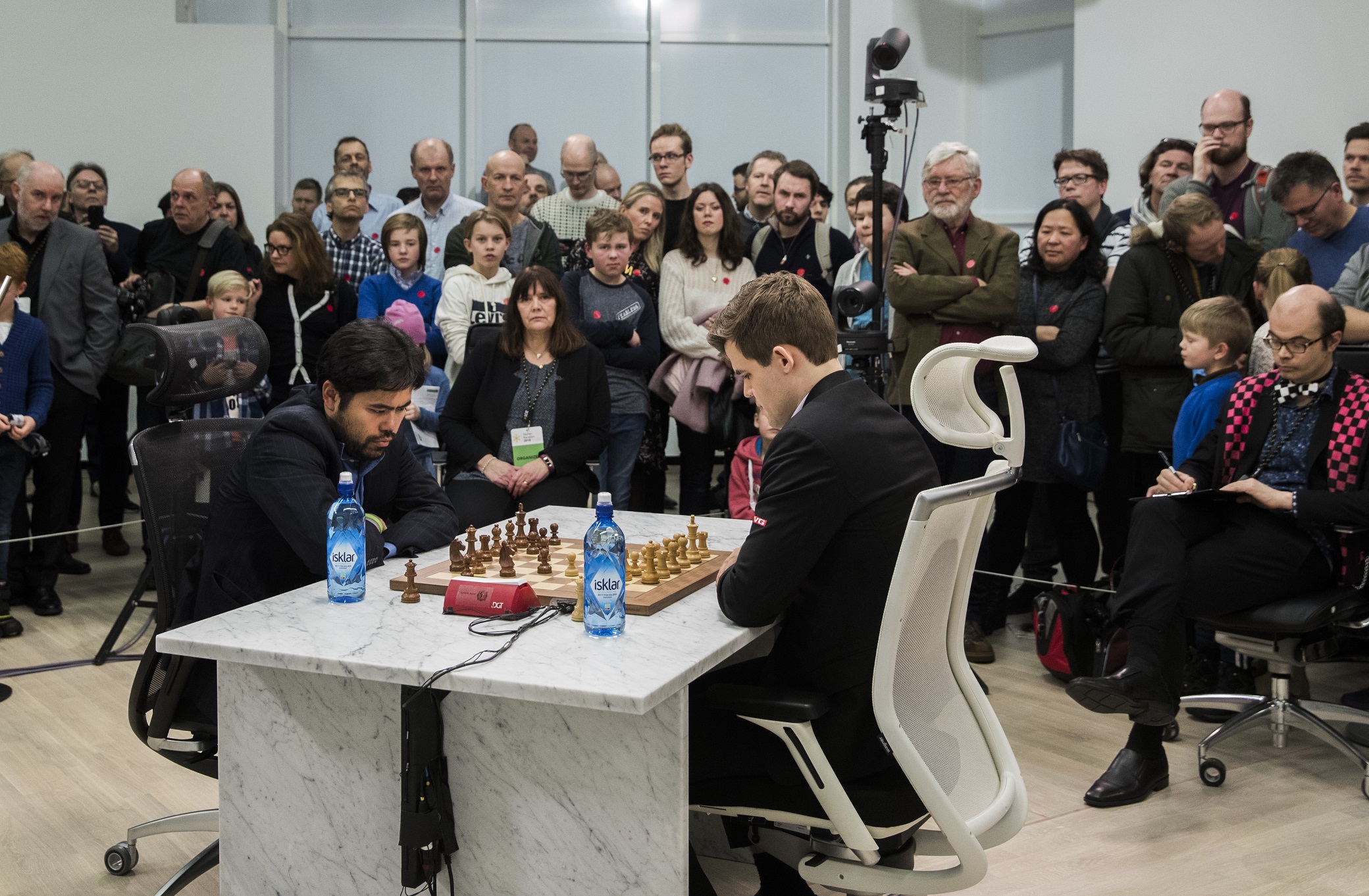 Magnus Carlsen og Hikaru Nakamura