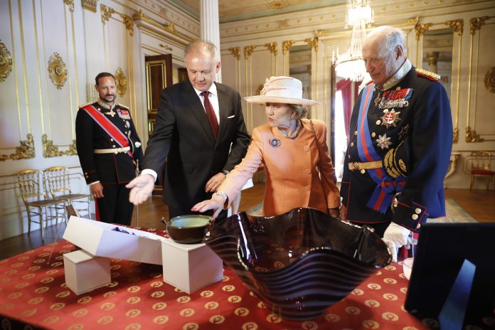 Slovakias president H.E. Andrej Kiskas på statsbesøk i Norge