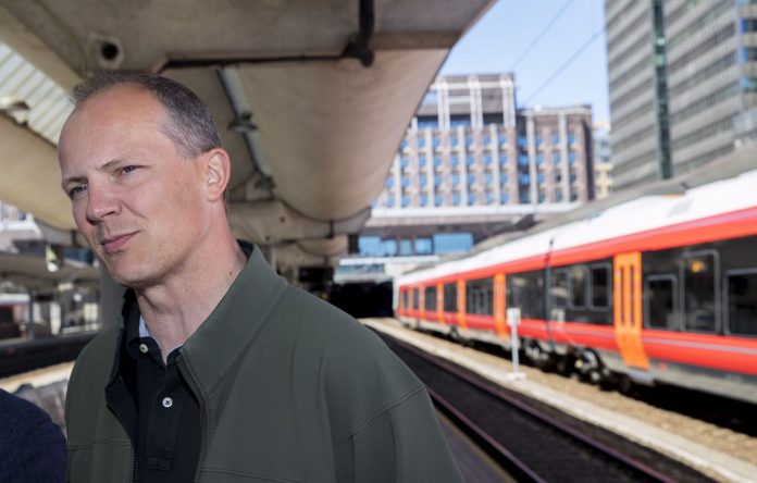 Tog på Østfoldbanen.