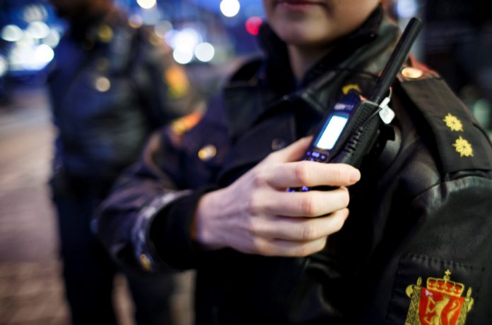 Politiet i arbeid.