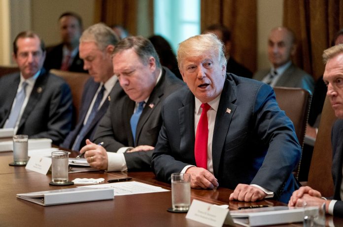 Donald Trump, Alex Azar, Ryan Zinke, Patrick Shanahan