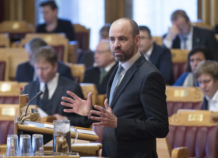 Statsminister Erna Solberg i Stortingets spørretime.