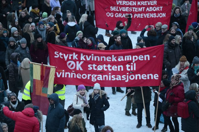 Den internasjonale kvinnedagen i Oslo.