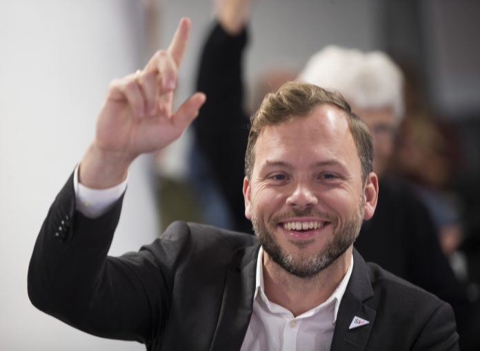 Audun Lysbakken på Landsstyremøte