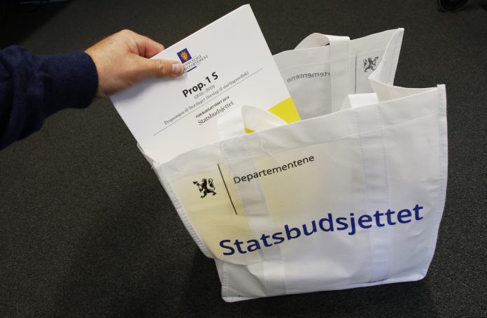 Statsbudsjett 2019 legges frem.