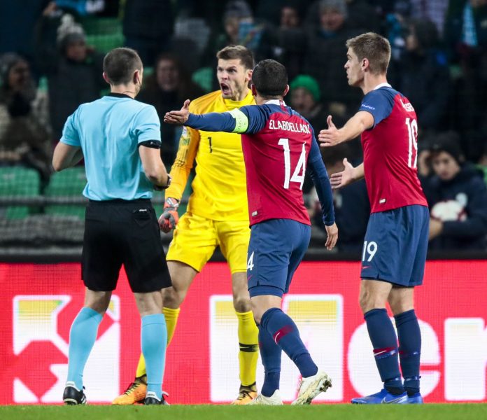 Nasjonsliga Slovenia mot Norge. (1-1)