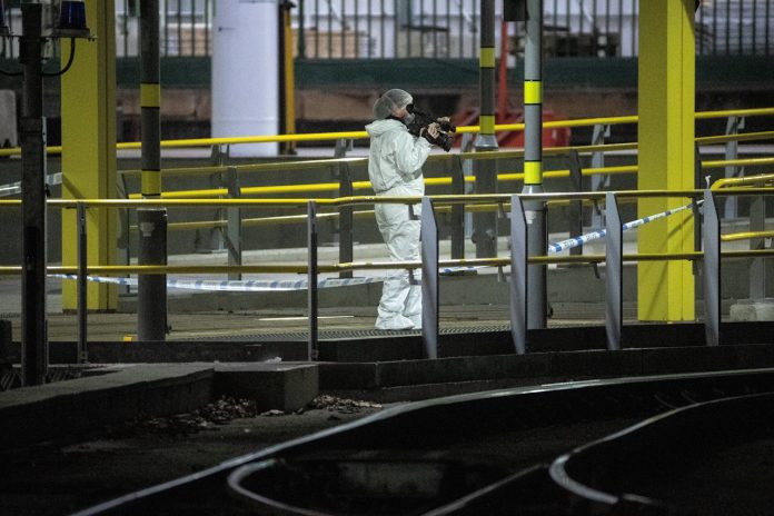 KNIFE ATTACK AT VICTORIA STATION, MANCHESTER, UK - 01 JAN 2019
