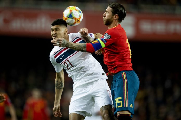 EM-kvalifiseringskamp fotball herrer Spania - Norge