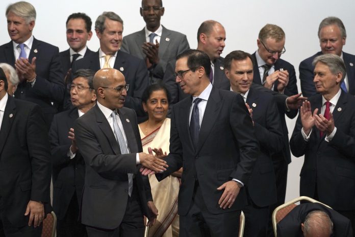 Steven Mnuchin, Mohammed al-Jadaan