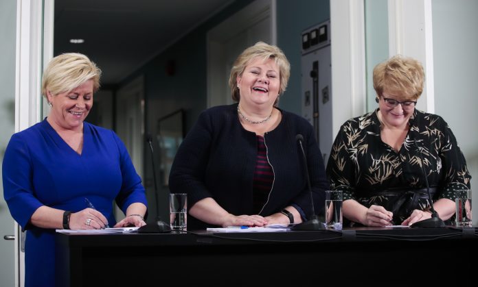 Venstre inn i regjering med Høyre og Frp.